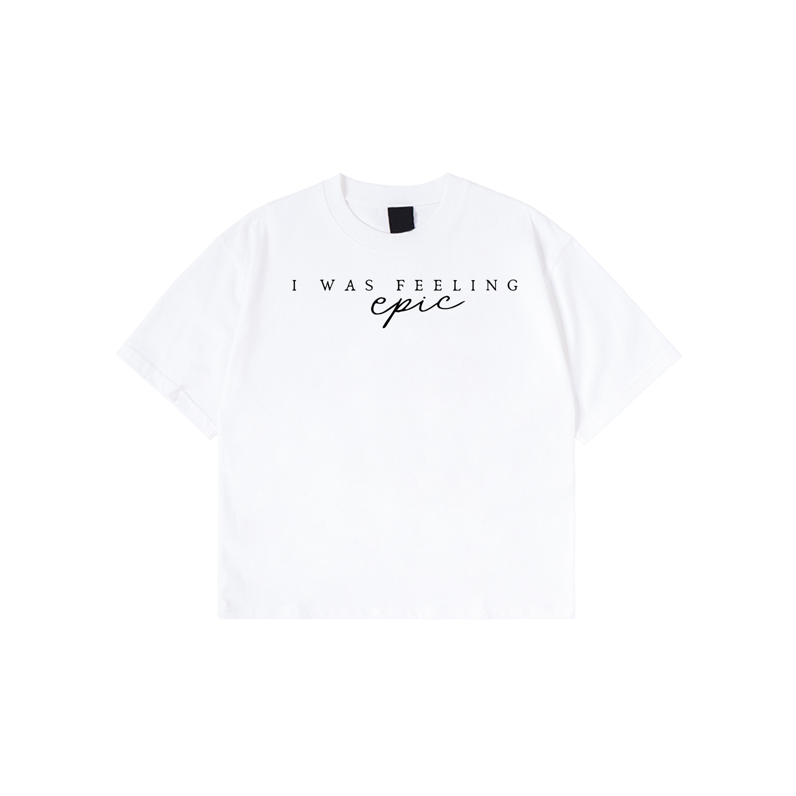 Mydril “I Was Feeling Epic” graphic quote t-shirt in multiple colors